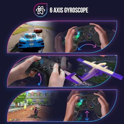 Oniverse Onipad Bluetooth Controller voor Nintendo Switch / PC / IOS / Android Zwart