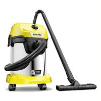 KARCHER WD 3-18 S V-17/20 draadloze water- en stofzuiger - Staal - 17 l - Geel - thumbnail