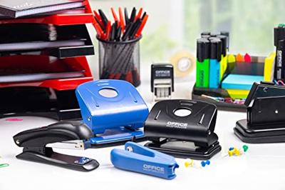 OFFICE products perforator, 40 blad, in metaal, zwart