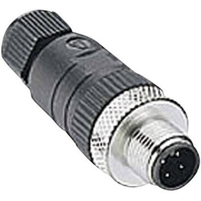 Lumberg Automation 108645 Sensor/actuator connector, niet geassembleerd M12 Aantal polen (sensoren): 4 Stekker, recht 1 stuk(s)