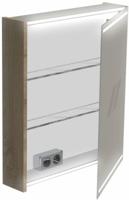 Thebalux Deluxe Spiegelkast rechtsdraaiend 70x60x13,5 cm Natural Oak - thumbnail