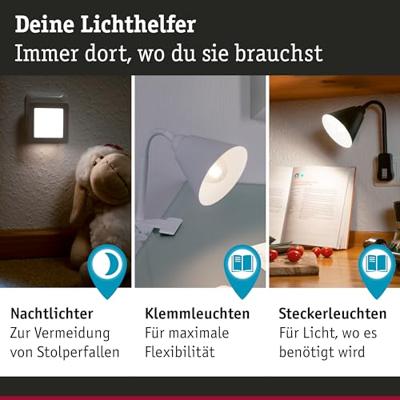 Paulmann Vitis 95430 Klemlamp LED E14 20 W Zwart