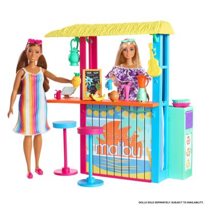 Barbie loves the ocean beach shack poppen accessoires