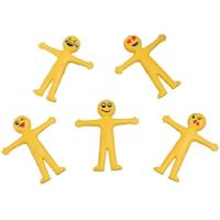 100 PCS Emoji mannen pop Pullable verminderen druk gift Puppet kinderen verjaardagsfeestje speelgoed hoogte: 5cm - thumbnail