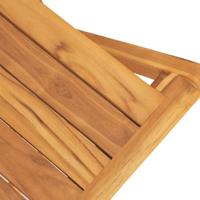 Tuinstoelen inklapbaar 2 st 47x61x90 cm massief teakhout - thumbnail