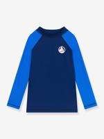 T-shirt anti-UV kind PETIT BATEAU blauw - thumbnail