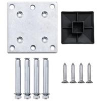 Schuttingpaneel 175x105 cm HKC zwart - thumbnail