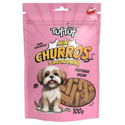 TUF TUF Mini Churros with pork - traktatie voor hond - 100g