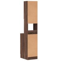 Keukenkast 35x50x180 cm bewerkt hout bruin eikenkleurig - thumbnail