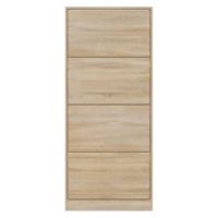 Schoenenkast 63x24x147 cm bewerkt hout sonoma eikenkleurig - thumbnail