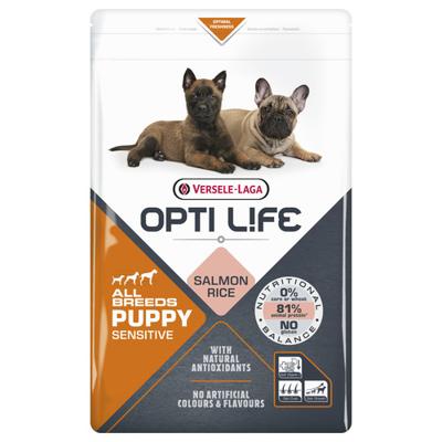 Opti Life Puppy Sensitive All Breeds hondenvoer 2 x 2,5 kg