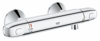 GROHE Grohtherm 1000 New douchekraan thermostatisch zonder omstel met koppelingen EcoJoy en volumegreep met ecobutton chroom 34143003 - thumbnail