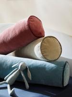 Fluwelen bolster blauw - thumbnail