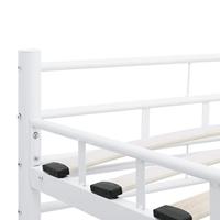 Bedframe metaal wit 160x200 cm - thumbnail