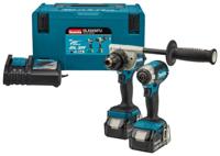 Makita DLX2432TJ | Combiset | 18 V | Zwaardere boor- en (slag)schroefklussen | 2x 5.0 Ah Accu | DDF486 en DTD153 | Snellader | In Mbox - thumbnail