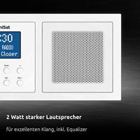 TechniSat UP 1 Onderbouwradio DAB+, VHF (FM) Bluetooth Wit - thumbnail