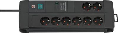 Brennenstuhl 1256000678 Premium-Line PDU | Stekkerdoos | 16A met 8x Type F Stopcontacten | Overspanningsbeveiliging