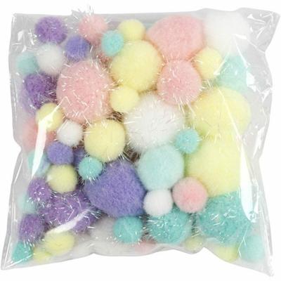 Creativ Company Pom-poms pastelkleuren, 62gr. Creativ Company Pom-poms pastelkleuren, 62gr.