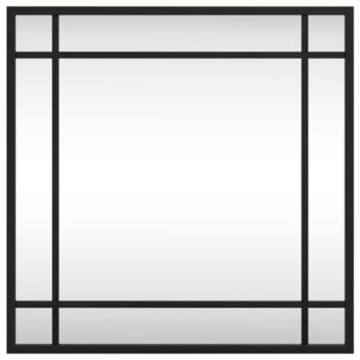 VidaXL Wandspiegel vierkant 40x40 cm ijzer zwart