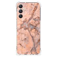 Samsung Galaxy A05s Anti-Shock Hoesje Marmer Oranje - thumbnail