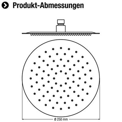 Cornat Douchekop Slim Neo Rond Ch - TECBW3405
