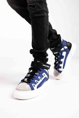 Dsquared2 75646 Sneakers Dames/Kids Blauw/Wit - Maat 38 - Kleur: WitBlauw | Soccerfanshop