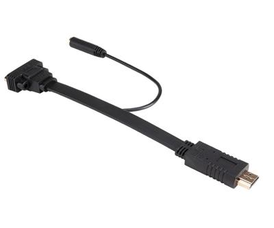 Akasa AK-CBHD18-20BK video kabel adapter 0,2 m HDMI Type A (Standaard) VGA (D-Sub)