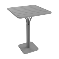 Fermob Luxembourg tuintafel hoog 80x80 cm Lapilli Grey - thumbnail