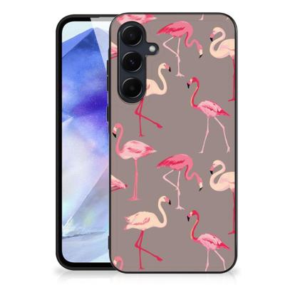 Samsung Galaxy A55 Dierenprint Telefoonhoesje Flamingo Samsung Galaxy A55 Dierenprint Telefoonhoesje Flamingo