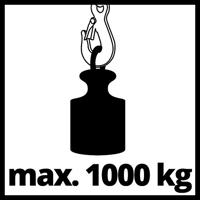 Einhell 2250110 Kettingkatrol Draagkracht (zonder keerschijf) 1000 kg - thumbnail