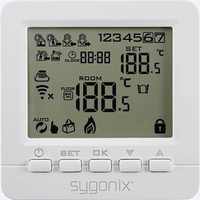 Sygonix SY-4500820 Draadloze kamerthermostaat Montagewijze: Inbouw (in muur) Weekprogramma 1 stuk(s) - thumbnail