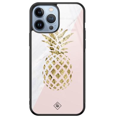 iPhone 13 Pro Max glazen hardcase - Ananas