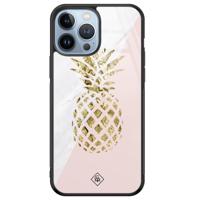 iPhone 13 Pro Max glazen hardcase - Ananas - thumbnail