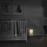 LogiLink LED013 LED013 LED-nachtlamp met schemerschakelaar Vierkant LED Warmwit Wit - thumbnail