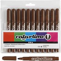 Creativ Company Bruine jumbo stiften, 12st. - thumbnail