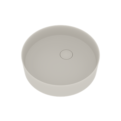 Opbouw Waskom Ideavit Solidfloat 40x40x12 cm Solid Surface Mat Wit