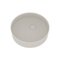 Opbouw Waskom Ideavit Solidfloat 40x40x12 cm Solid Surface Mat Wit - thumbnail