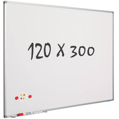 Smit Visual whiteboard, gelakt staal, magnetisch, 300 x 120 cm Smit Visual whiteboard, gelakt staal, magnetisch, 300 x 120 cm