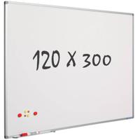 Smit Visual whiteboard, gelakt staal, magnetisch, 300 x 120 cm - thumbnail