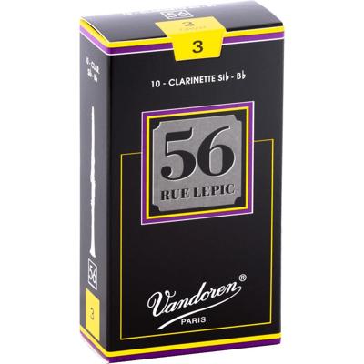 Vandoren CR503 Clarinet Reed 56 Rue Lepic riet voor Bb klarinet (10 stuks) Vandoren CR503 Clarinet Reed 56 Rue Lepic riet voor Bb klarinet (10 stuks)