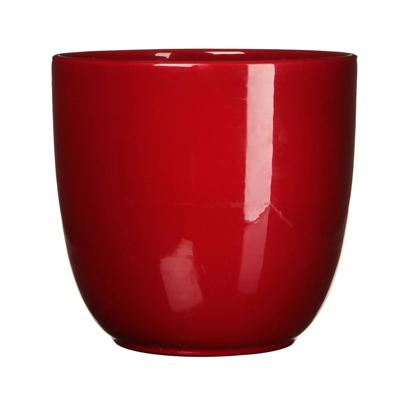 Mica Decorations tusca pot donkerrood glans 16x17cm Mica Decorations tusca pot donkerrood glans 16x17cm