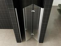 Maki nisdeur vouwbaar rechts 900 x 2000 x 8 mm nano helder glas/chroom - thumbnail