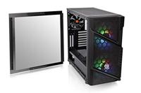 Thermaltake Commander C31 TG Midi-tower PC-behuizing, Gaming-behuizing Zwart 2 voorgeïnstalleerde LED-ventilators, 1 voorgeïnstalleerde ventilator, Zijvenster, - thumbnail