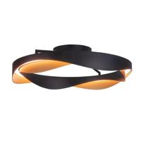 Highlight Design plafondlampAscoli zwart met goud Ø 45cm - P6440.01 - thumbnail