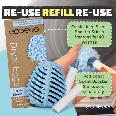 Ecoegg Navulling wasdrogerballen - fresh linen - 4 stuks