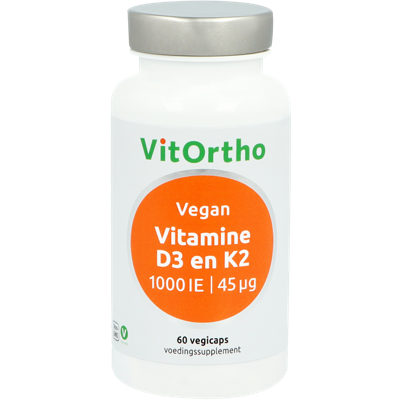 VitOrtho Vitamine D3 en K2 Vegan Capsules VitOrtho Vitamine D3 en K2 Vegan Capsules