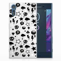 Silicone Back Case Sony Xperia XZs | XZ Silver Punk - thumbnail