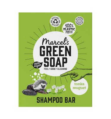 Marcel's Green Soap Shampoo bar tonka & muguet 90 Gram