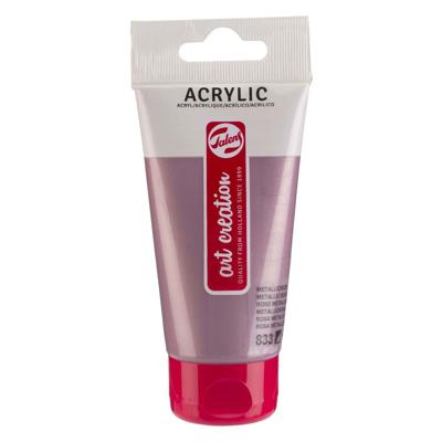 Acrylverf tac 833 metallicroze tube 75ml