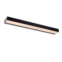 Lucide ALEXA - Wandlamp Badkamer - LED - 1x8W 3000K - IP44 - Zwart - thumbnail